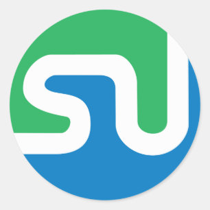 Offiziell StumbleUpon-Logo Runder Aufkleber