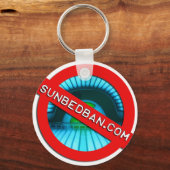 Offiziell Sunbedban.com Schlüsselanhänger (Vorderseite)