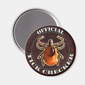 Offiziell Tick Schachbrett Kühlschrankmagnet (Vorderseite/Rückseite)