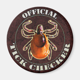 Offiziell Tick Schachbrett Kühlschrankmagnet