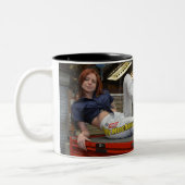 Offiziell Tool Girl Holley - Andy Mechanic Tasse! Zweifarbige Tasse (Links)