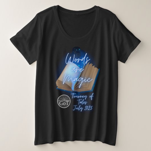 Offiziell Tourney of Tales Juli 2025 T - Shirt (Design vorne)