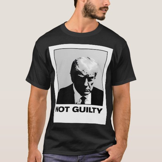 Offiziell Trump Mugshot Real Trump Mugshot Not Gui T-Shirt (Vorderseite)