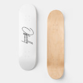 Offiziell über ihr - Funny Breakup Quote Skateboa Skateboard (Vorderseite)