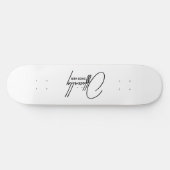 Offiziell über ihr - Funny Breakup Quote Skateboa Skateboard (Horizontal)