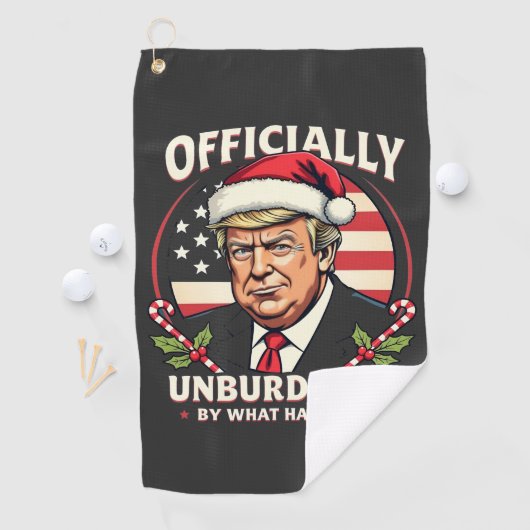 Offiziell unbelastet durch das, was Trump 47. Golfhandtuch (Insitu)