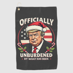 Offiziell unbelastet durch das, was Trump 47. Golfhandtuch