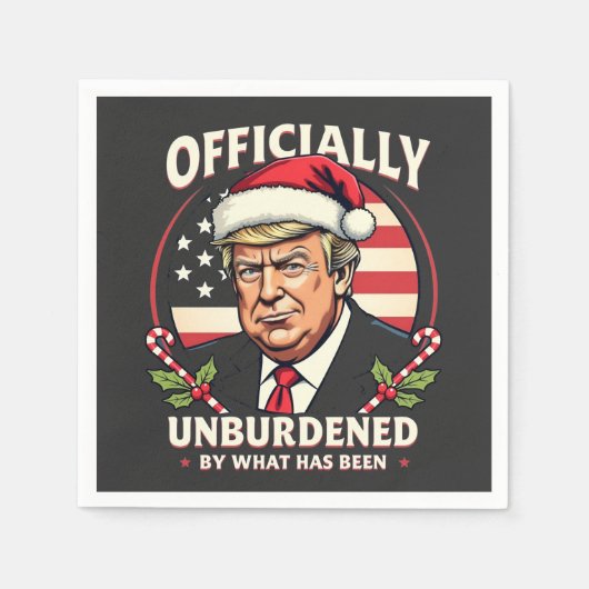 Offiziell unbelastet durch das, was Trump 47. Serviette (Vorderseite)