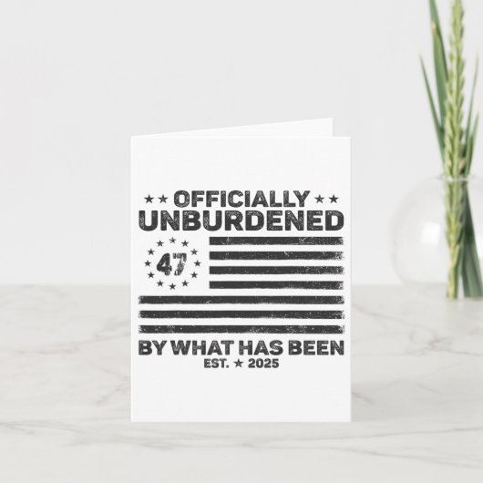 Offiziell unbelastet durch das, was Trump Victo wa Karte (Vorderseite)