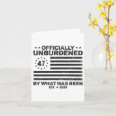 Offiziell unbelastet durch das, was Trump Victo wa Karte (Gelbe Blume)