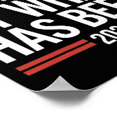 Offiziell unbelastet durch das, was Trump Victo wa Poster (Ecke)