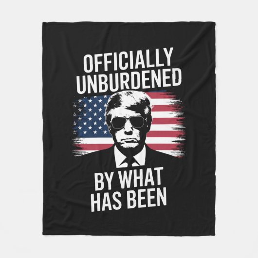 Offiziell unbelastet durch das, was Trump war Fleecedecke (Vorderseite)