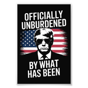 Offiziell unbelastet durch das, was Trump war Fotodruck