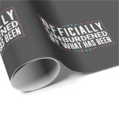 Offiziell unbelastet durch das, was Trump war Geschenkpapier (Rolleneckpunkt)