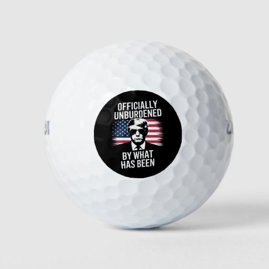 Offiziell unbelastet durch das, was Trump war Golfball (Vorderseite)
