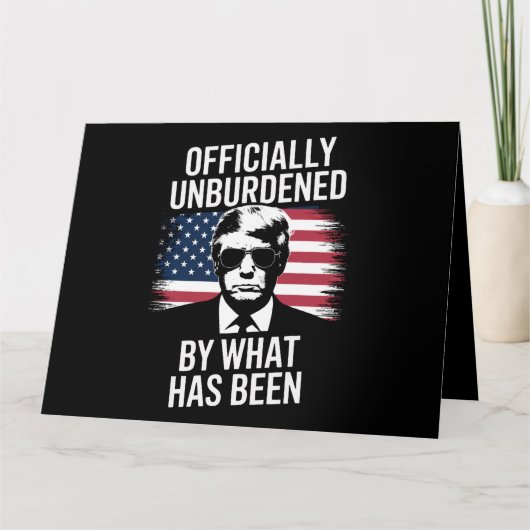 Offiziell unbelastet durch das, was Trump war Karte (Vorderseite)