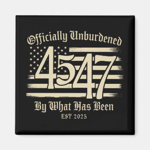 Offiziell unbelastet durch Trump 45 47 Magnet