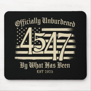 Offiziell unbelastet durch Trump 45 47 Mousepad
