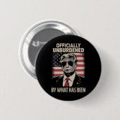 Offiziell unbelastet durch Trump 47 Button (Vorne & Hinten)