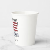 Offiziell unbelastet durch Trump 47 Pappbecher (Links)