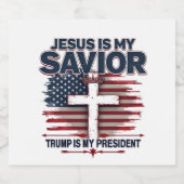 Offiziell unbelastet durch Trump 47 Schaumweinetikett (Einzelnes Label)