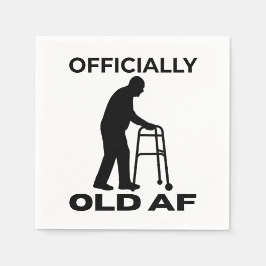 Offiziell uralt AF Serviette (Vorderseite)