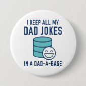 Offiziell Vater Jokes Button (Vorderseite)