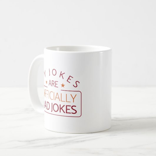 Offiziell Vater Jokes Kaffeetasse (Vorderseite Links)