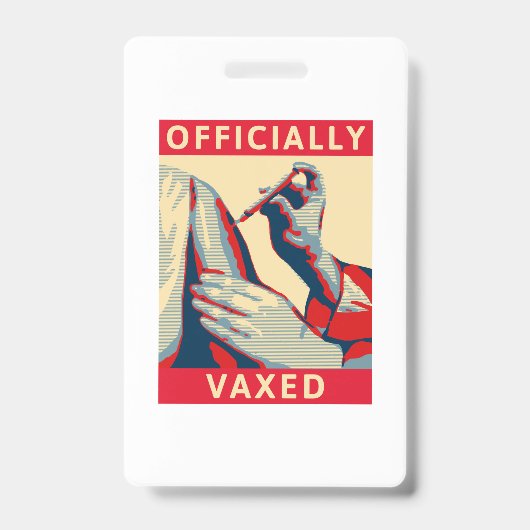 Offiziell vaxed ausweis (Vorderseite)