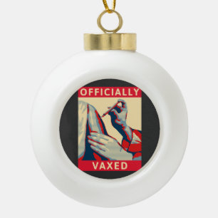 Offiziell vaxed keramik Kugel-Ornament