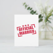 Offiziell Verheiratet Postkarte (Stehend Vorderseite)