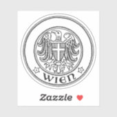 Offiziell vom Staat Wien, Österreich Aufkleber (Blatt)