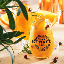 Offiziell wieder aufgebrauchter Individuelle Name  Weinglas Ohne Stiel