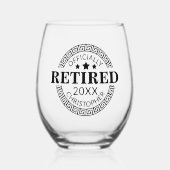 Offiziell wieder aufgebrauchter Individuelle Name Weinglas Ohne Stiel (Vorderseite)