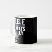 Offiziell wird Trump 2025 offiziell freigesprochen Kaffeetasse (Vorderseite Links)