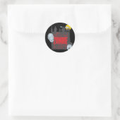 Offiziell Zombie Killer Runder Aufkleber (Tasche)