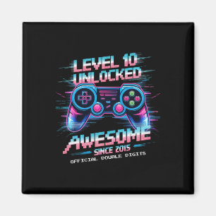 Offiziell zweistellige Zahl Level 10 freigeschalte Magnet