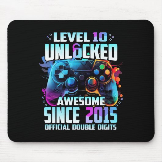 Offiziell zweistellige Zahl Level 10 freigeschalte Mousepad (Vorne)