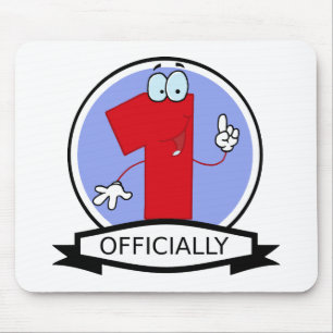 Offizielle 1 Birthday Banner Mousepad