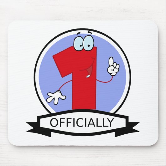 Offizielle 1 Birthday Banner Mousepad (Vorne)