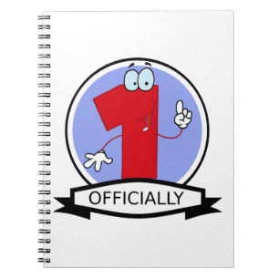 Offizielle 1 Birthday Banner Notizblock