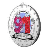 Offizielle 91 Birthday Banner Dartscheibe (Vorderseite rechts)