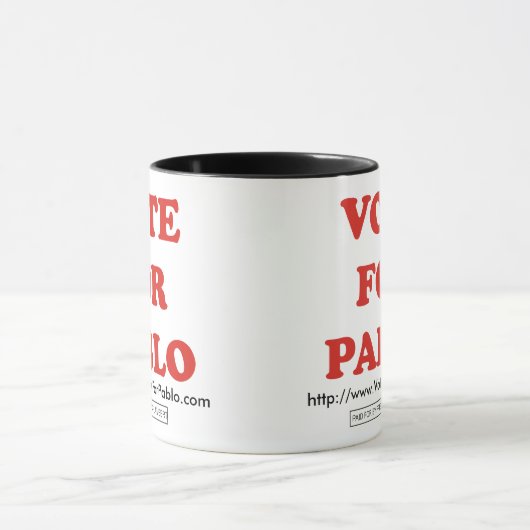 Offizielle Abstimmung für Pablo-Wecker-Tasse Tasse (Zentrum)