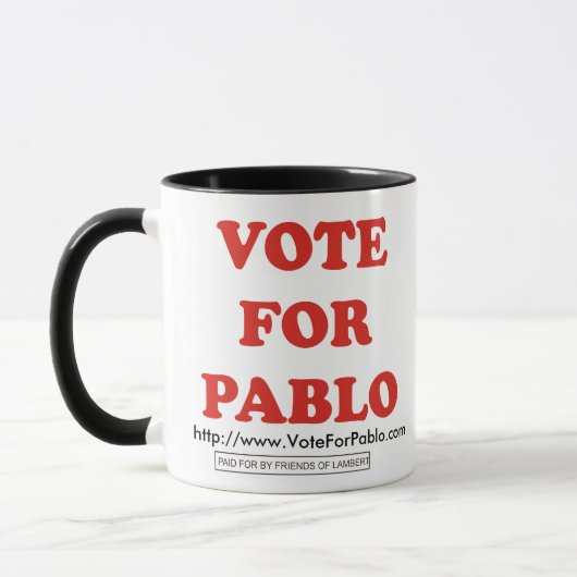 Offizielle Abstimmung für Pablo-Wecker-Tasse Tasse (Links)