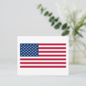 Offizielle amerikanische Flagge Postkarte (Stehend Vorderseite)