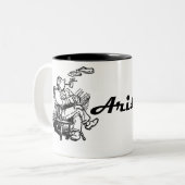 Offizielle Aristocob Kaffee-Tasse Zweifarbige Tasse (Vorderseite Links)