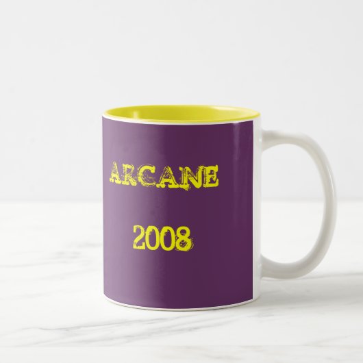 offizielle Arkane-Merch-Tasse "2008" Zweifarbige Tasse (Rechts)