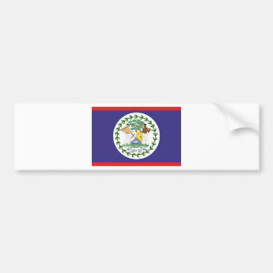 Offizielle Belize-Flagge Autoaufkleber