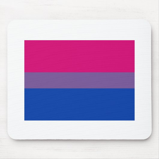 OFFIZIELLE BISEXUELLE PRIDE-FLAGGE MOUSEPAD (Vorne)