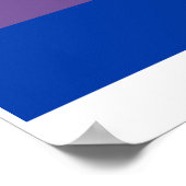 OFFIZIELLE BISEXUELLE PRIDE-FLAGGE POSTER (Ecke)